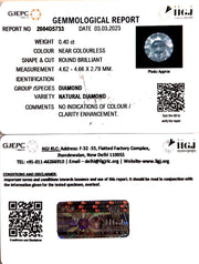 0.40/Cents Natural Diamond With Govt. Lab Certificate (85000)