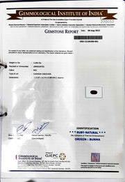 3.39/CT Natural Old Burma Ruby with IIG Govt. Lab Certificate-RUBY9Y