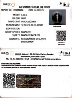 Load image into Gallery viewer, 6.46/CT Natural Scapolite Cat&#39;s Eye with Govt. Lab Certified-(1221)
