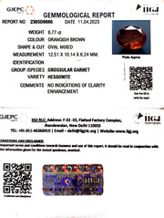 6.77/CT Natural Govt. Lab Certified Ceylonese Gomed-(1221)