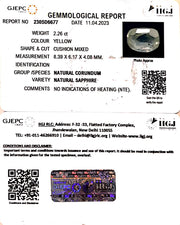 2.26/CT Natural Ceylonese Pukhraj with Govt Lab Certificate (16650)