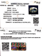 Load image into Gallery viewer, 5.53/CT Natural Ceylonese Pukhraj with Govt Lab Certificate-YELSA9W
