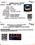 Load image into Gallery viewer, 4.98/CT Natural Ceylonese Pukhraj with Govt Lab Certificate-YELSA9W
