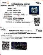 Load image into Gallery viewer, 4.78/CT Natural Ceylonese Pukhraj with Govt Lab Certificate-YELSA9V
