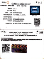 Load image into Gallery viewer, 6.62/CT Natural Blue Sapphire with Govt Lab Certificate-BLUSA9U
