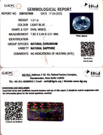 Load image into Gallery viewer, 1.51/CT Natural Blue Sapphire with Govt Lab Certificate-BLUSA9T
