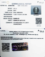Load image into Gallery viewer, 6.65/CT Natural Scapolite Cat&#39;s Eye with Govt. Lab Certified-(1221)
