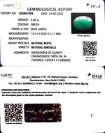Load image into Gallery viewer, 3.98/CT Natural Panna Stone with Govt. Lab Certificate  (1221)
