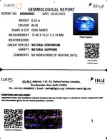 Load image into Gallery viewer, 6.33/CT Natural Blue Sapphire with Govt Lab Certificate (16650)
