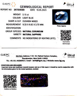 Load image into Gallery viewer, 3.15/CT Natural Blue Sapphire with Govt Lab Certificate (8991)
