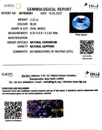 Load image into Gallery viewer, 2.22/CT Natural Blue Sapphire with Govt Lab Certificate (4551)
