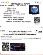 Load image into Gallery viewer, 3.77/CT Natural Blue Sapphire with Govt Lab Certificate (6771)
