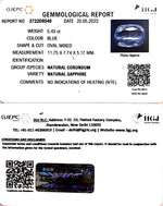 Load image into Gallery viewer, 5.43/CT Natural Blue Sapphire with Govt Lab Certificate-34410
