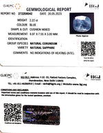 Load image into Gallery viewer, 2.22/CT Natural Blue Sapphire with Govt Lab Certificate (4551)
