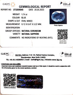 Load image into Gallery viewer, 1.93/CT Natural Blue Sapphire with Govt Lab Certificate (4551)
