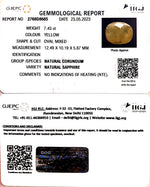 Load image into Gallery viewer, 7.43/CT Natural Ceylonese Pukhraj with Govt Lab Certificate (6771)
