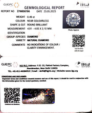 0.49/Cents Natural Diamond With Govt. Lab Certificate (120000)