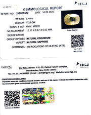 5.49/CT Natural Ceylonese Pukhraj with Govt Lab Certificate (6771)