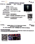 Load image into Gallery viewer, 4.71/CT Natural Chrysoberyl Cat&#39;s Eye With Govt. Lab Certificate (6771)
