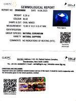 Load image into Gallery viewer, 8.29/CT Natural Blue Sapphire with Govt Lab Certificate (4551)
