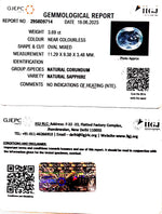Load image into Gallery viewer, 3.69/CT Natural White Sapphire with Govt Lab Certificate (6771)
