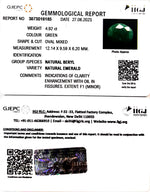 Load image into Gallery viewer, 4.92/CT Natural Panna Stone with Govt. Lab Certificate  (1221)
