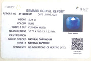 8.24/CT Natural Blue Sapphire with Govt Lab Certificate (4551)