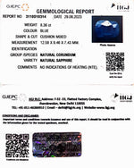 Load image into Gallery viewer, 8.36/CT Natural Blue Sapphire with Govt Lab Certificate-(3441)

