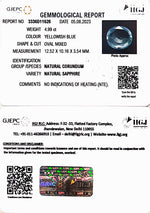 Load image into Gallery viewer, 4.99/CT Natural Blue Sapphire with Govt Lab Certificate-BLUSA9T
