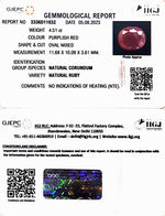 Load image into Gallery viewer, 4.51/CT Natural Mozambique Ruby with Govt. Lab Certificate (RUBY9W)
