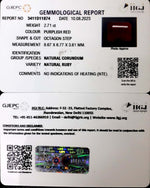 Load image into Gallery viewer, 2.71/CT Natural Neo Burma Ruby with Govt. Lab Certificate (5661)
