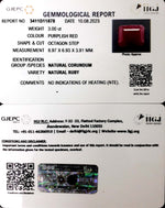 Load image into Gallery viewer, 3.33/CT Natural Neo Burma Ruby with Govt. Lab Certificate(5661)
