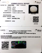 3.29/CT Natural Fire Opal with Govt. Lab Certificate-3441