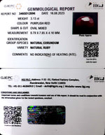 Load image into Gallery viewer, 3.13/CT Natural Neo Burma Ruby with Govt. Lab Certificate (4551)
