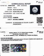 Load image into Gallery viewer, 1.03/Cents Natural Diamond with Govt. Lab Certificate (140000)
