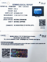 Load image into Gallery viewer, 6.63/Carat Natural Blue Sapphire with Govt Lab Certificate (6771)
