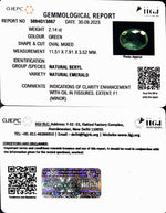 Load image into Gallery viewer, 2.14/CT Natural Panna Stone with Govt. Lab Certificate (6771)
