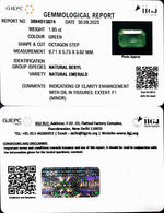 Load image into Gallery viewer, 1.95/CT Natural Panna Stone with Govt. Lab Certificate  (4551)
