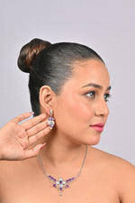 Load image into Gallery viewer, 26.77/GM AMETHYST /ZIRCON NACK (1650)