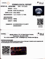 Load image into Gallery viewer, 7.05/CT Natural White Topaz with Govt Lab Certificate (1665)
