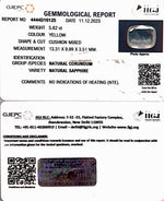 Load image into Gallery viewer, 5.82/CT Natural Yellow Sapphire With Govt Lab Certificate
