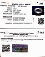 Load image into Gallery viewer, 4.03/CT Natural Ceylonese Pukhraj with Govt Lab Certificate-YELSA9U
