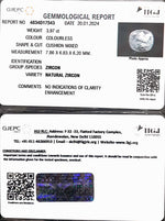 Load image into Gallery viewer, 3.97/CT Natural Zircon with Govt. Lab certificate (4551)
