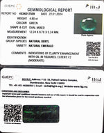 Load image into Gallery viewer, 4.90/CT Natural Panna Stone with Govt. Lab Certificate(45510)
