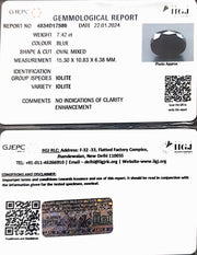 7.42/CT Natural Iolite with Govt Lab Certificate (832)