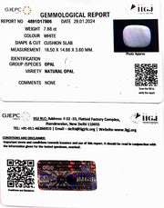 7.68/CT Natural Fire Opal with Govt. Lab Certificate (4551)