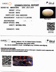 3.70/CT Natural Fire Opal with Govt. Lab Certificate-6771