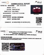 Load image into Gallery viewer, 5.81/CT Natural Mozambique Ruby with Govt. Lab Certificate-7881
