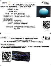 9.19/CT Natural Govt. Lab Certified Turquoise (832)