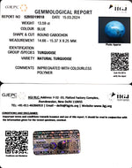 Load image into Gallery viewer, 13.59/CT Natural Govt. Lab Certified Turquoise-1221
